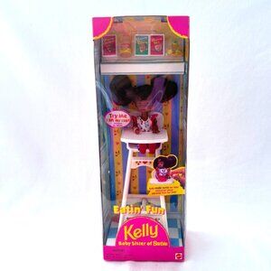 Vintage 1997 Mattel African American Eatin' Fun Kelly Baby Sister of Barbie